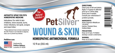 Petsilver Wound Spray 12 Oz. (Petsilver Wound Spray 12 Oz 6.5x3)